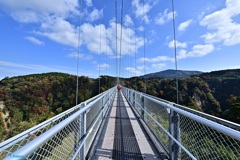 日本で2番目に長い吊橋390m