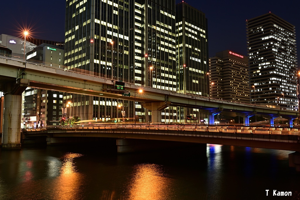 夜の浪華の八百八橋⑨