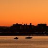 桑名の夕景