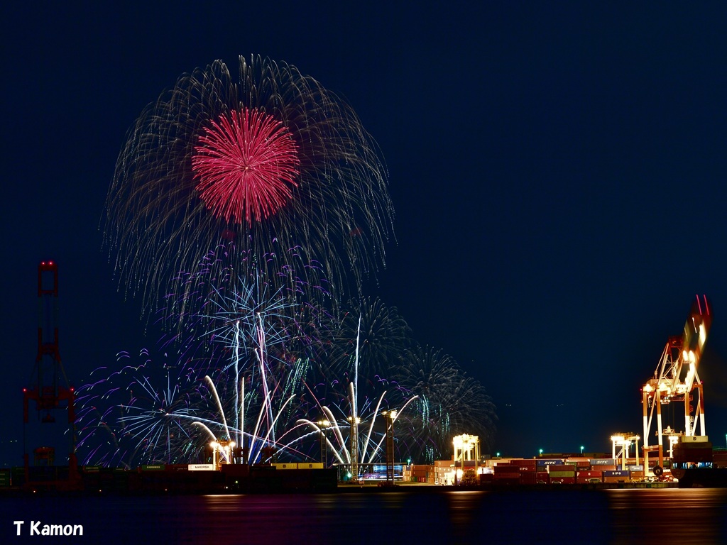 大阪湾水上芸術花火⑤