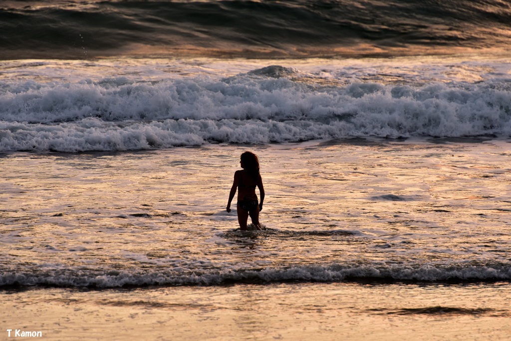 朝の海