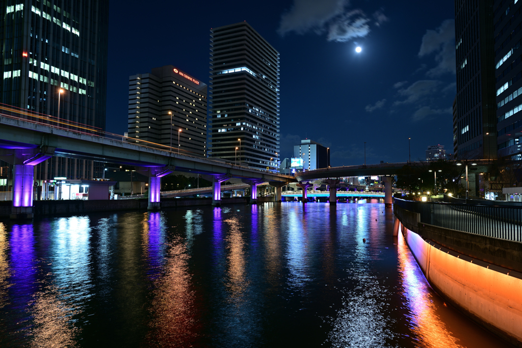 夜の浪華の八百八橋②
