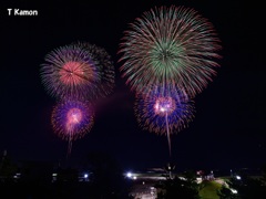 淡路市夏まつり花火①