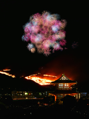 若草山花火と山焼き①