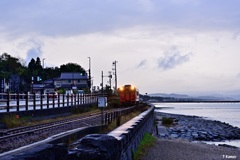 雨晴海岸は雨