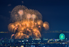 大阪湾りんくう芸術花火⑯