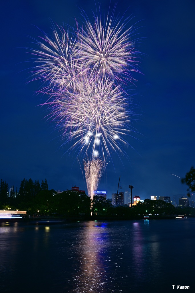 天神祭り花火①