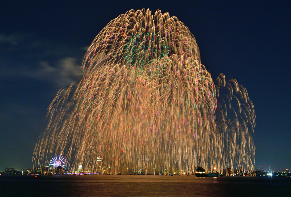 名港水上芸術花火2023⑯ ～『怒涛の1分間!!』