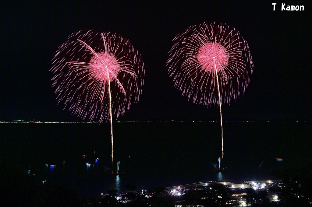 淡路市夏まつり花火①