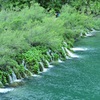 湖の流れの上の道