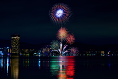 大津プリンスホテル花火④