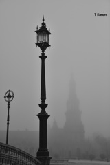 霧のスペイン広場④