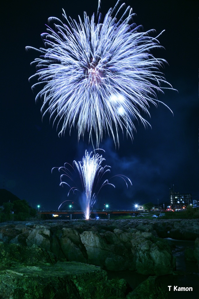 花まつり鮎まつり花火①