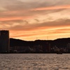 琵琶湖の夕景