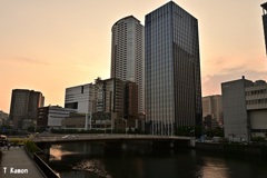 田蓑橋の夕景