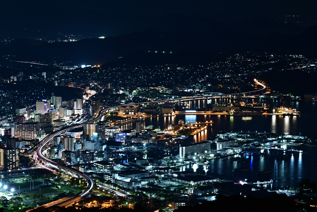 佐世保港夜景～102mm