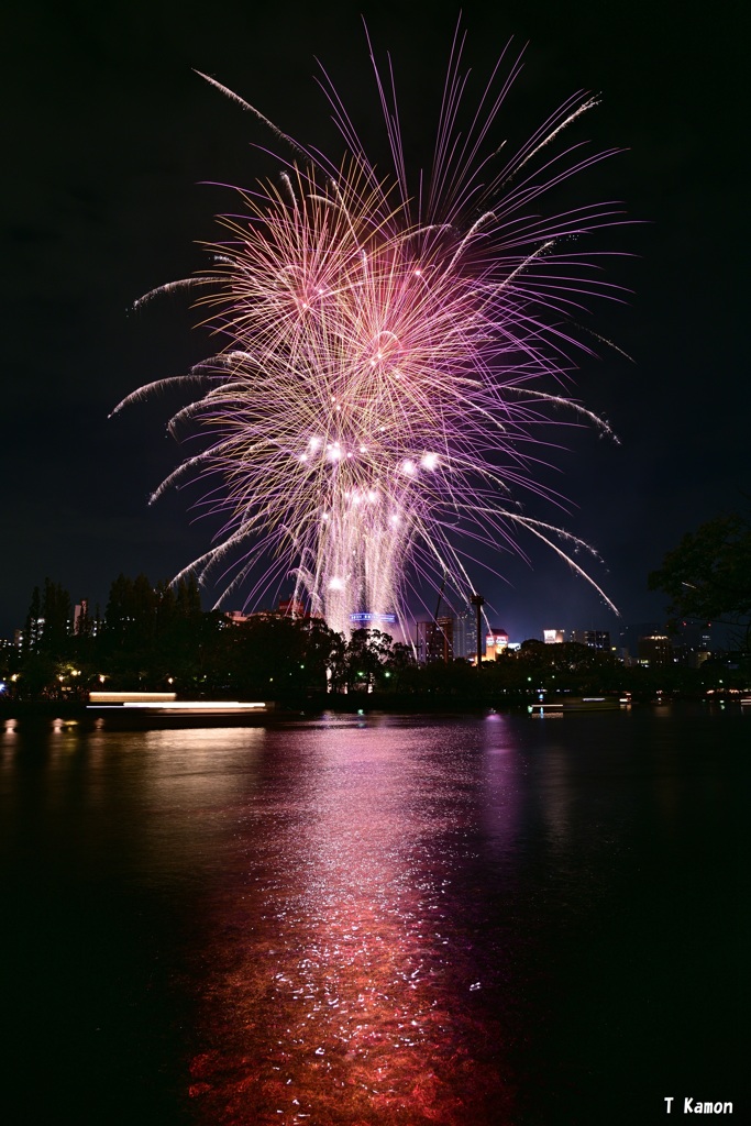 天神祭り花火⑥