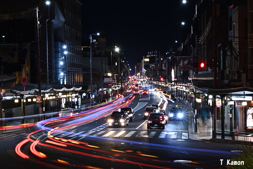 夜の交差点 By かもんチャン Id 写真共有サイト Photohito