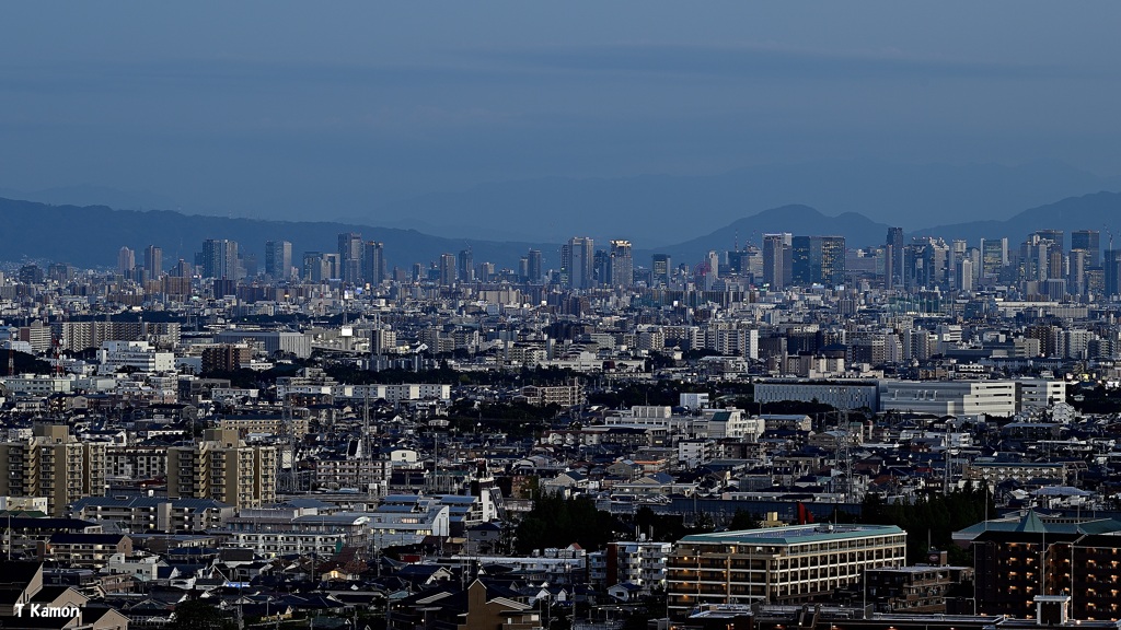 宝塚の高台から