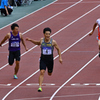 日本選手団主将山縣選手ガンバレ