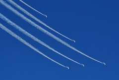 青空にブルーインパルス②