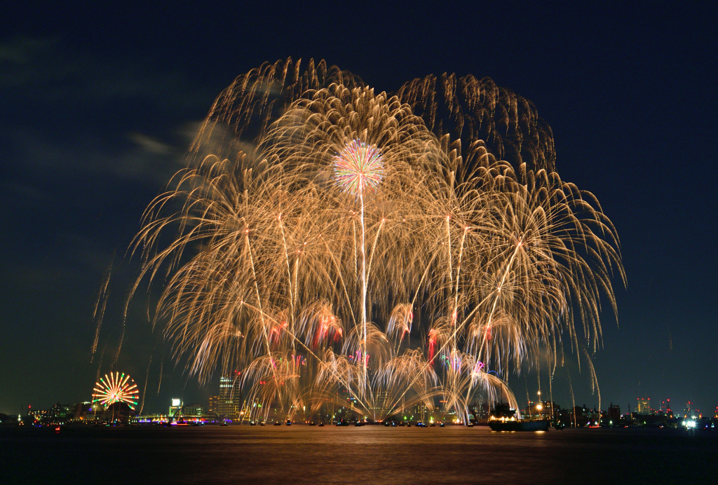 名港水上芸術花火2023⑫