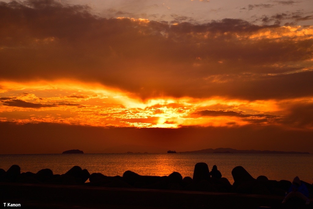 瀬戸内の夕日