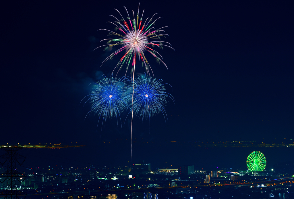 大阪湾りんくう芸術花火② by かもんチャン （ID：12080851） - 写真共有サイト:PHOTOHITO