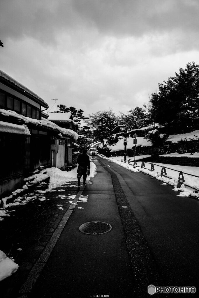雪の小路