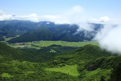 磐梯山からの景色