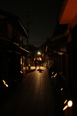 竹原 夜の町並み