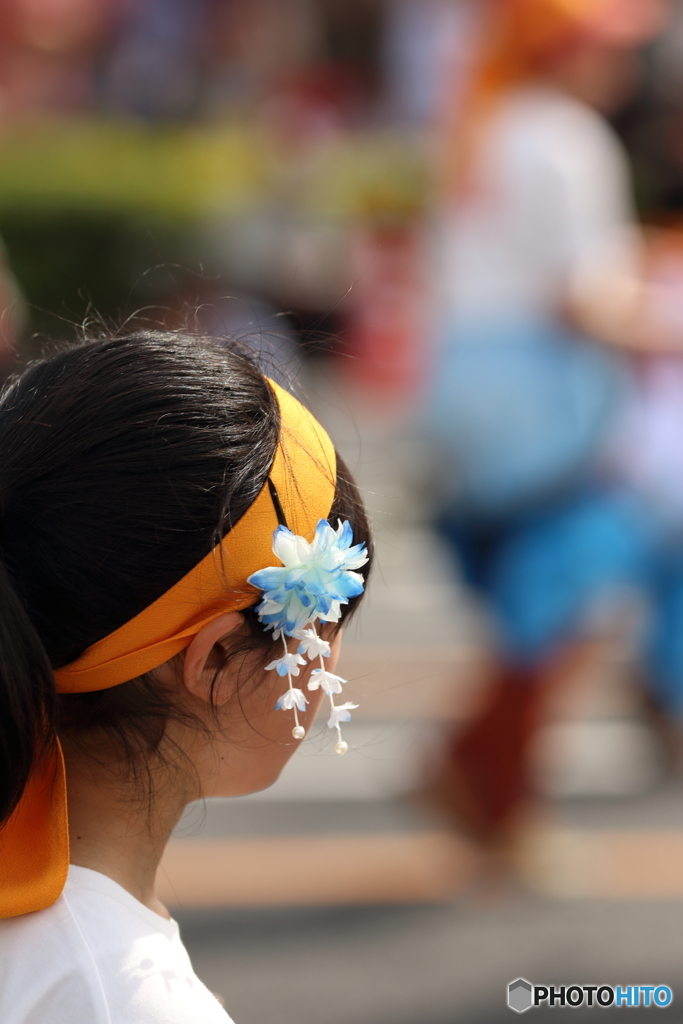 青い髪飾りの少女 By S9000 Id 写真共有サイト Photohito