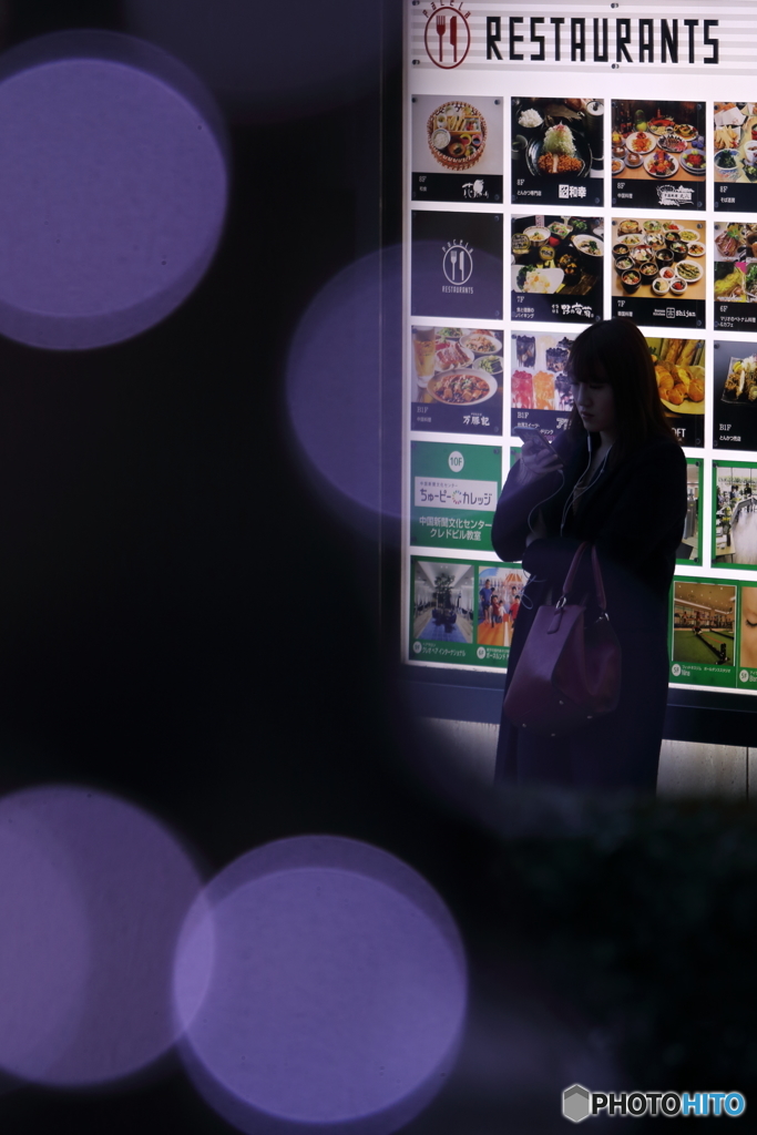 花のような人　～イルミ見守る待ち合わせのひととき編～