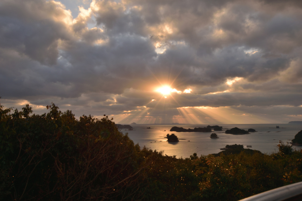 九十九島の夕景　２