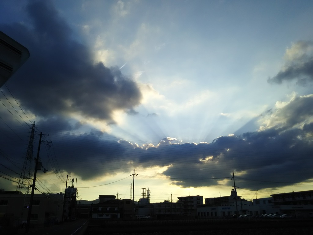 帰り道の夕空0279