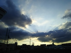 帰り道の夕空0279