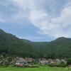 茅葺屋根・夏空
