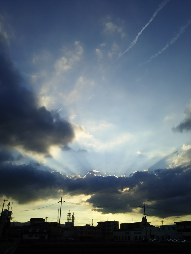 帰り道の夕空280