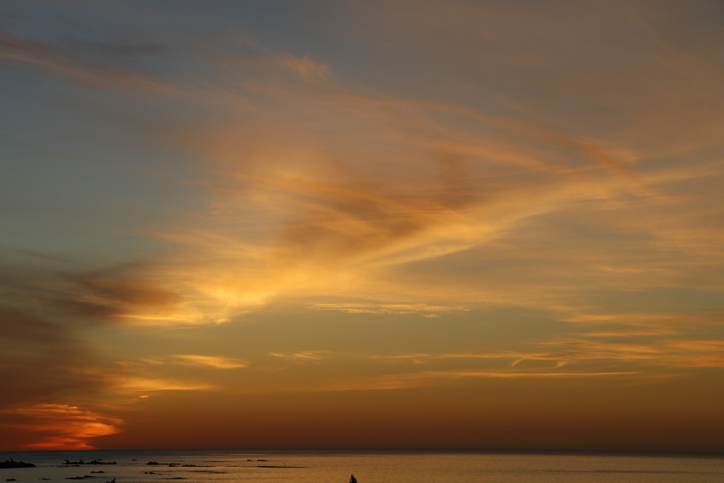 夕日・・