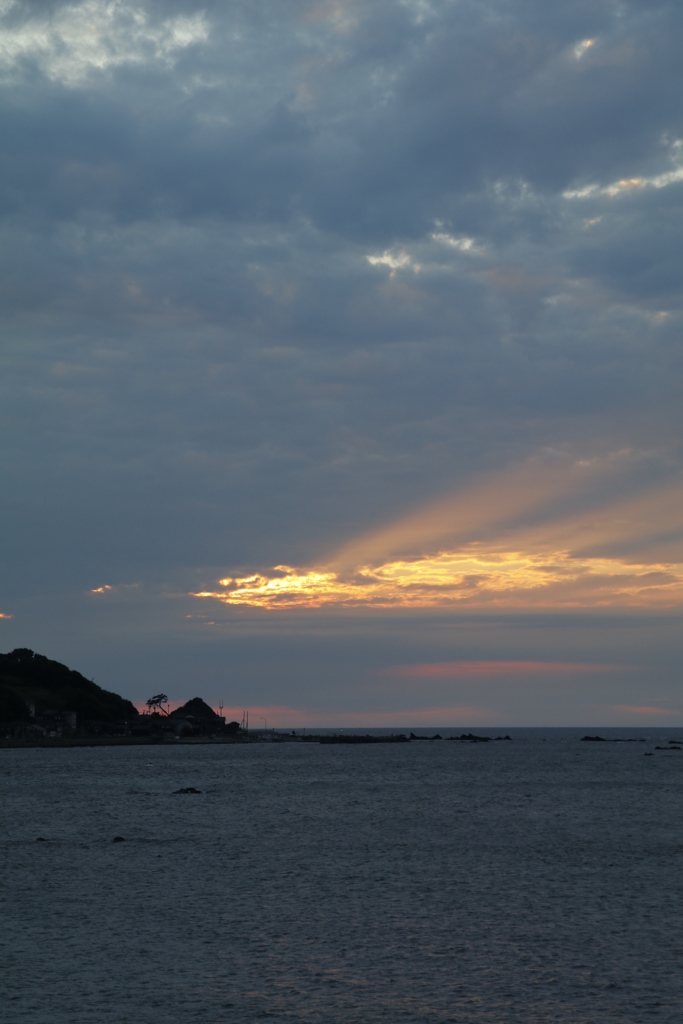 夕日