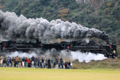 C57・D51重連（やまぐち号）
