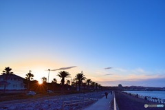 馬堀海岸の夕景②