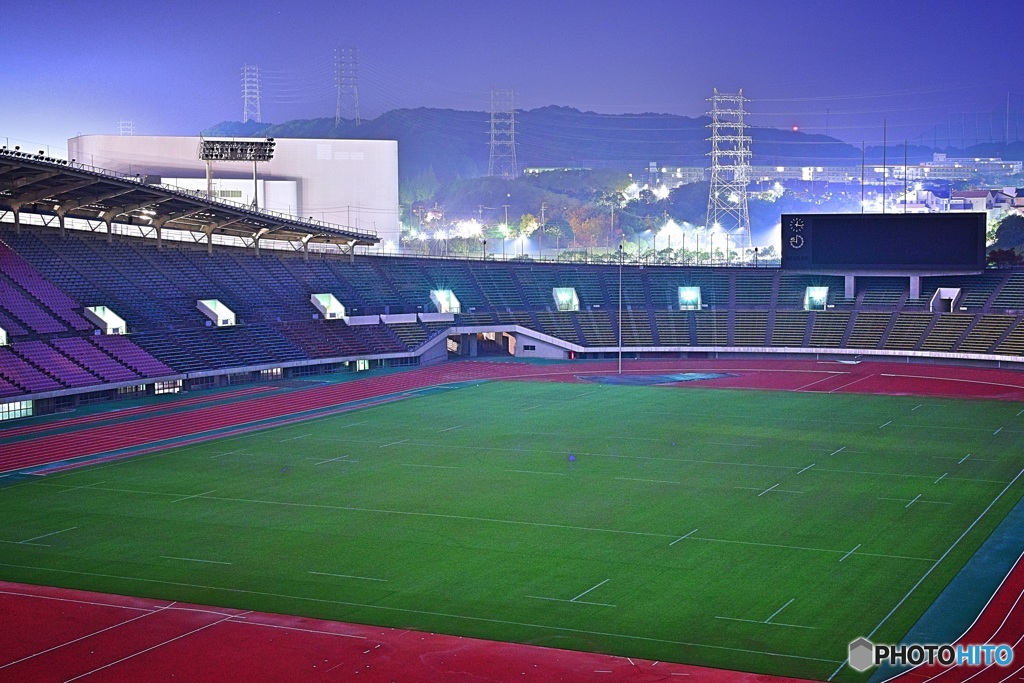 深夜の競技場