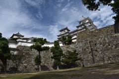 姫路城と城壁