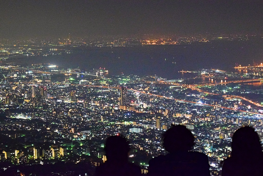 みんなで夜景に感動