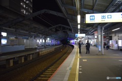 上り電車の終わった京急横須賀中央駅
