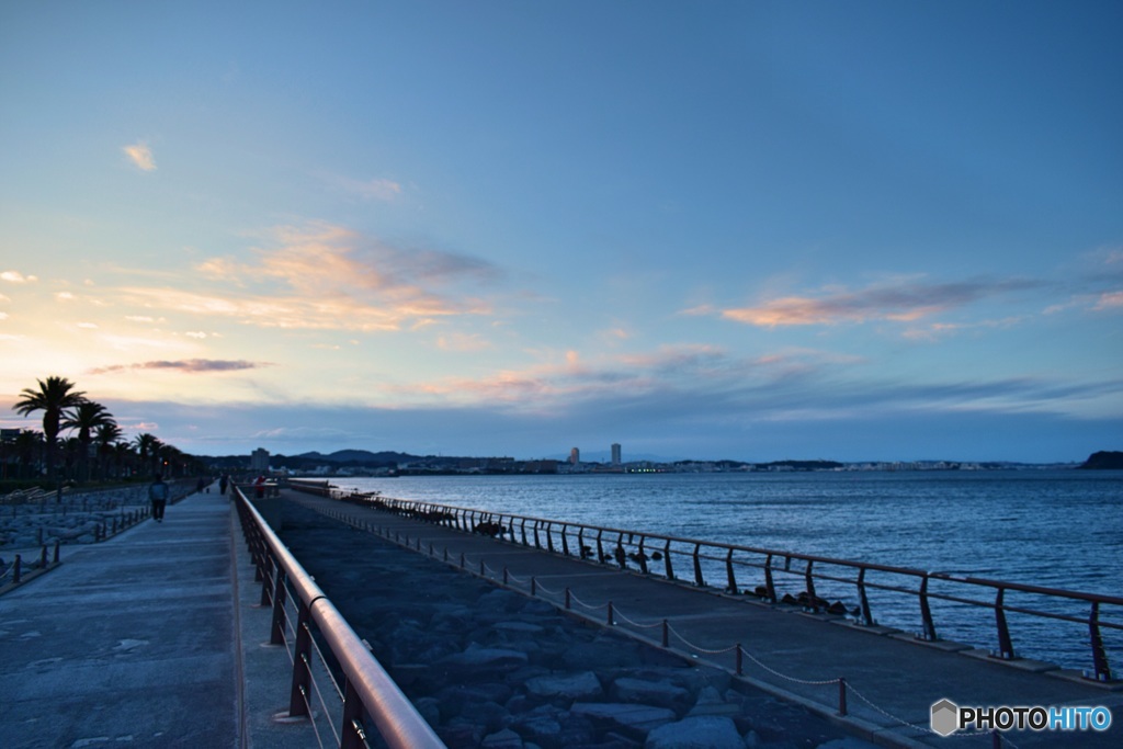 馬堀海岸の夕景③