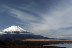 富士と空