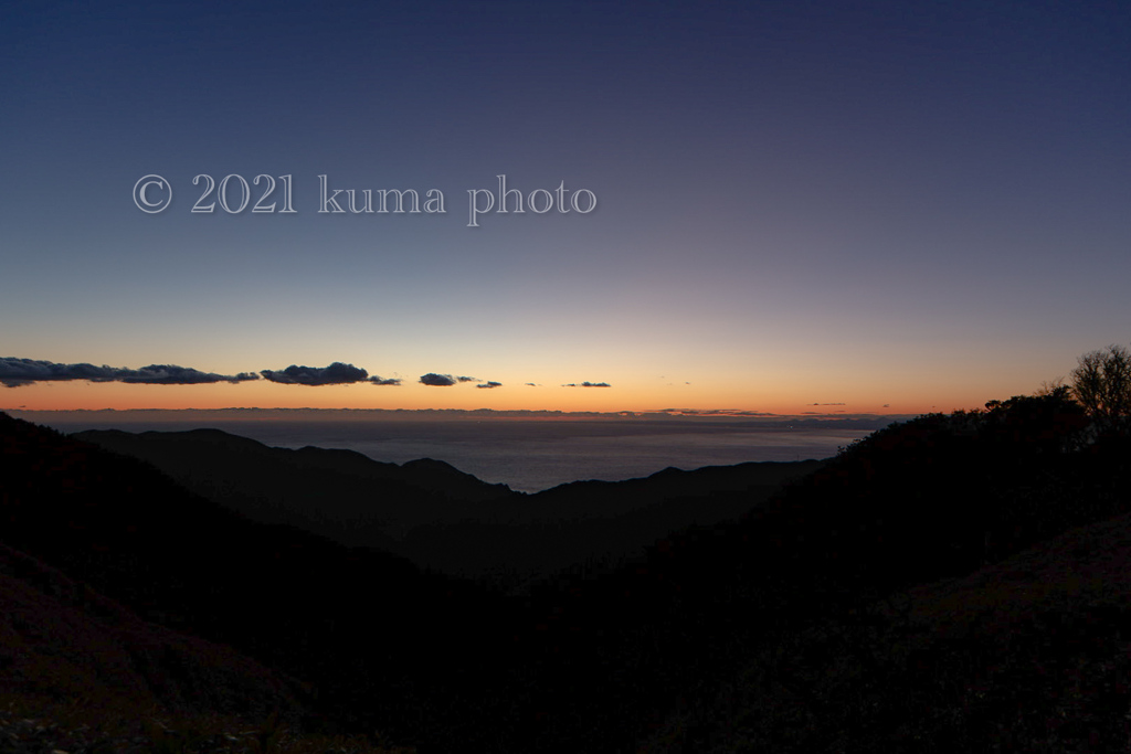 駿河湾の夕景
