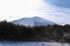 冬の浅間山